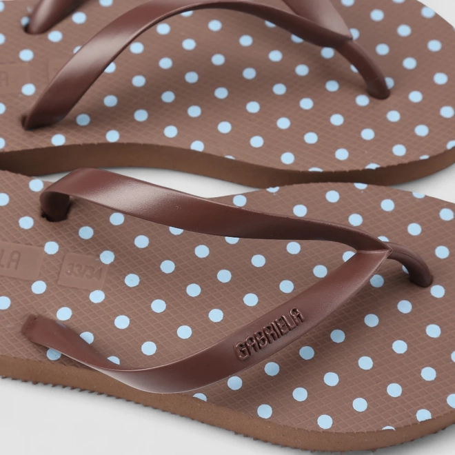 Chinelo Feminino Gabriela Poá Marrom