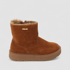 Bota Feminina Quiz Peluciada Caramelo