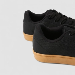 Tênis Casual Masculino Vertus Nobuck Texturizado Preto