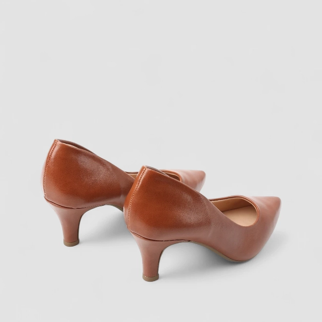 Scarpin Feminino Penélope Salto Médio Fino Caramelo