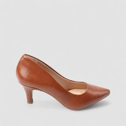 Scarpin Feminino Penélope Salto Médio Fino Caramelo
