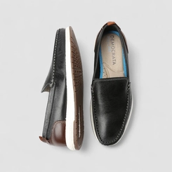 Mocassim Masculino Democrata Pulse Couro Preto