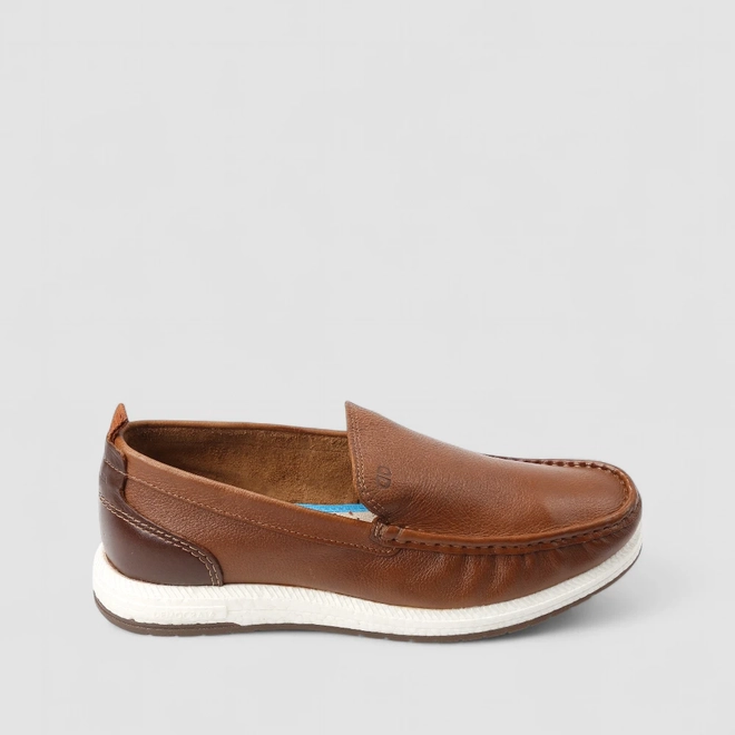 Mocassim Masculino Democrata Couro Marrom