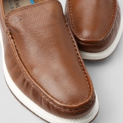 Mocassim Masculino Democrata Couro Marrom