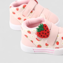 Tênis Casual Bebê Gabrielinha Morangos Rosa