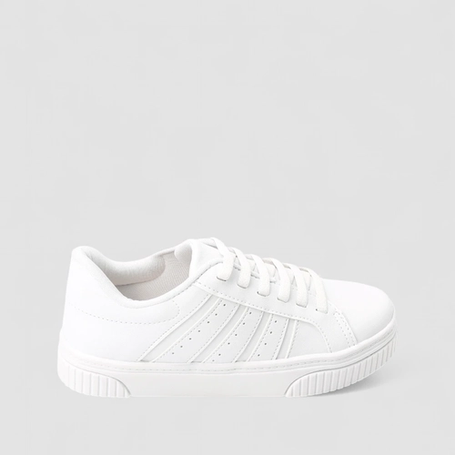 Tênis Casual Feminino Gabriela Elástico Branco