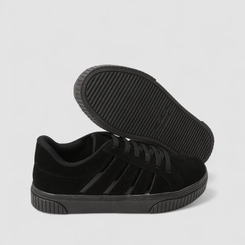 Tênis Casual Feminino Gabriela Camurça Preto