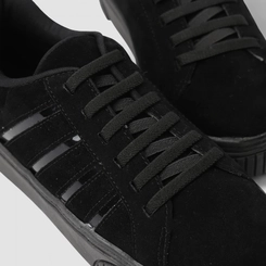 Tênis Casual Feminino Gabriela Camurça Preto