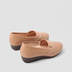 Sapatilha Feminina Moleca Elástico Nude