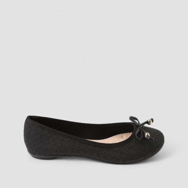 Sapatilha Feminina Moleca Laço Preta