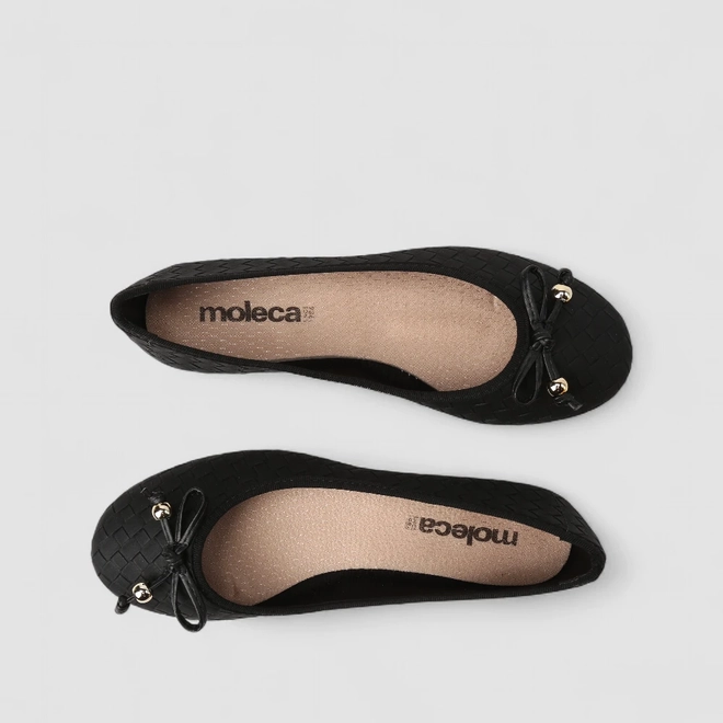 Sapatilha Feminina Moleca Laço Preta