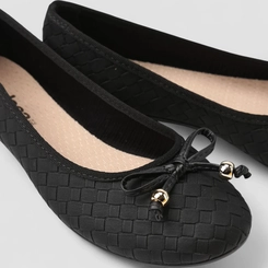 Sapatilha Feminina Moleca Laço Preta