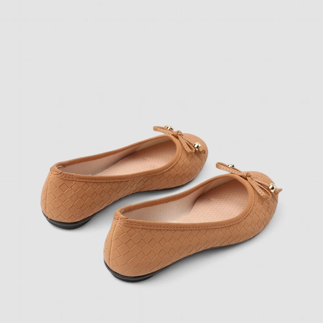 Sapatilha Feminina Moleca Laço Caramelo