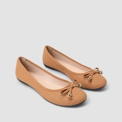 Sapatilha Feminina Moleca Laço Caramelo