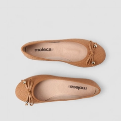 Sapatilha Feminina Moleca Laço Caramelo