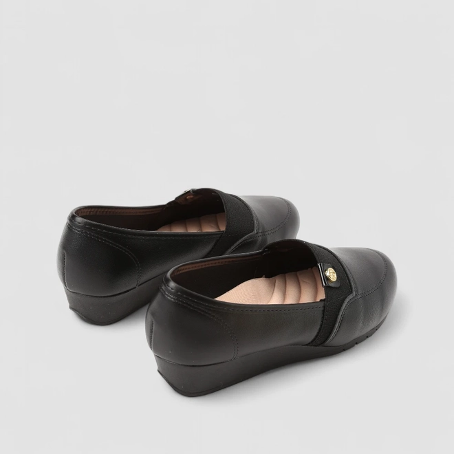 Sapatilha Feminina Moleca Anabela Preto