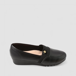 Sapatilha Feminina Moleca Anabela Preto