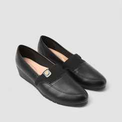 Sapatilha Feminina Moleca Anabela Preto