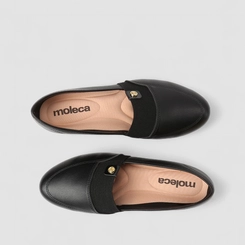 Sapatilha Feminina Moleca Anabela Preto