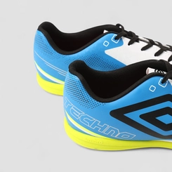 Chuteira Masculina Umbro Techno Neon Azul & Branco