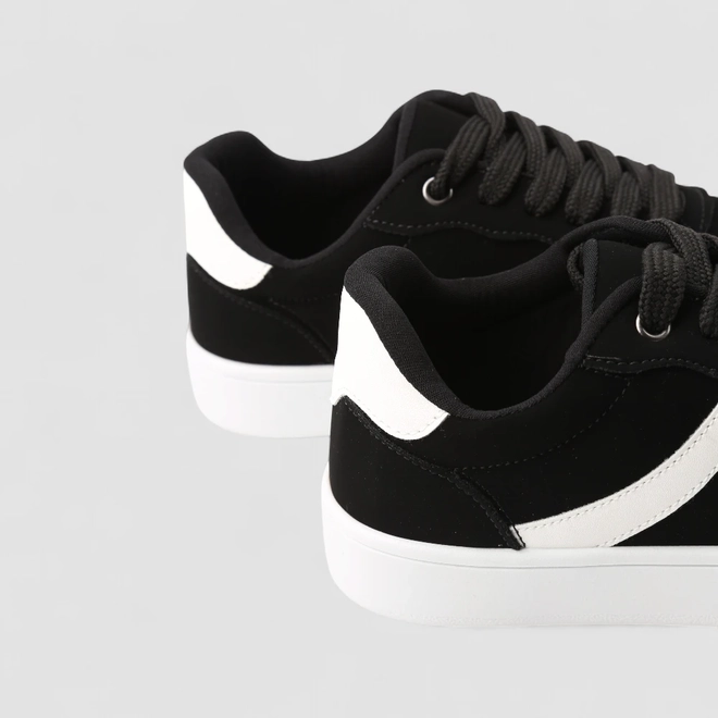 Tênis Casual Feminino Gabriela Nobuck Preto