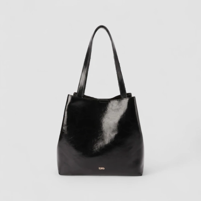 Bolsa Shopping Bag Gabriela Grande Fivela Estilizada Preta