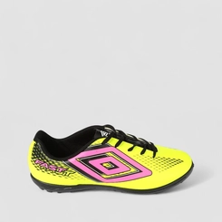 Chuteira Masculina Umbro Fast Society Neon Amarelo & Rosa