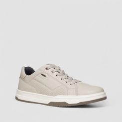 Tênis Casual Masculino Pegada Original Couro Cinza