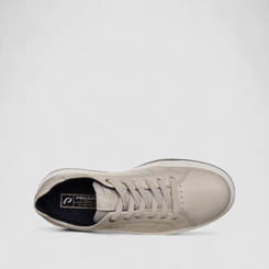 Tênis Casual Masculino Pegada Original Couro Cinza
