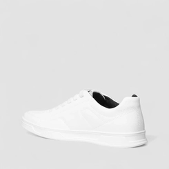 Tênis Casual Masculino Pegada Original Cadarço Elástico Branco
