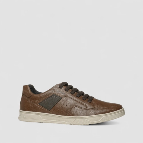 Tênis Casual Masculino Pegada Original Marrom