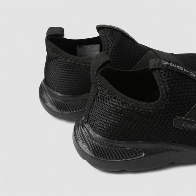 Slip On Feminino Vertus Confort Calce Fácil Mesh Preto