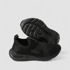 Slip On Feminino Vertus Confort Calce Fácil Mesh Preto