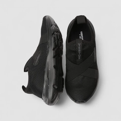 Slip On Feminino Vertus Confort Calce Fácil Mesh Preto