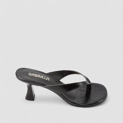 Tamanco Feminino Gabriela Salto Taça Preto