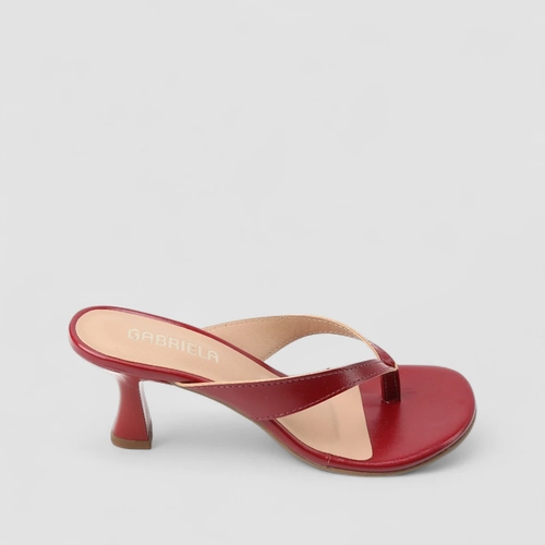Tamanco Feminino Gabriela Salto Taça Vermelho