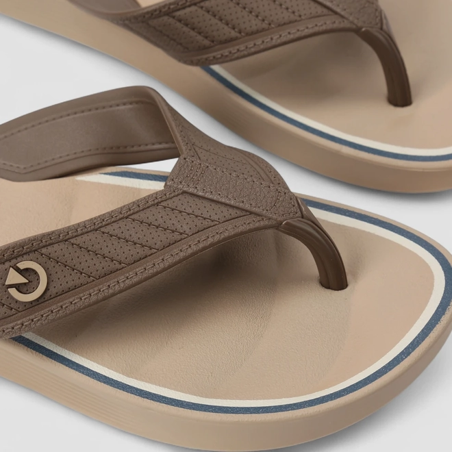 Chinelo Masculino Cartago Texturizado Marrom