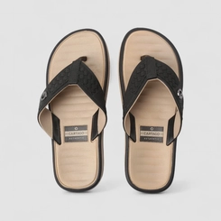 Chinelo Masculino Cartago Coimbra III Preto & Bege