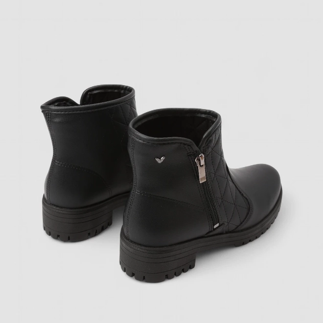 Ankle Boot Feminina Mississipi Pespontos Preto
