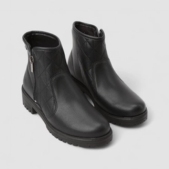 Ankle Boot Feminina Mississipi Pespontos Preto