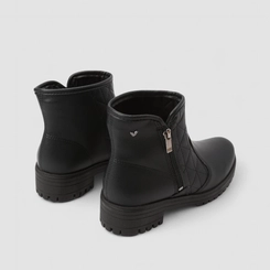 Ankle Boot Feminina Mississipi Pespontos Preto