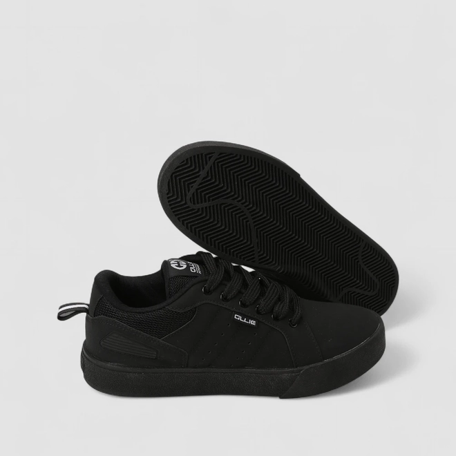 Tênis Casual Masculino Ollie Originals Nobuck Mesh Preto