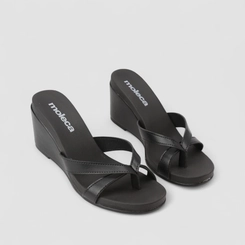 Tamanco Feminino Moleca Anabela Preto