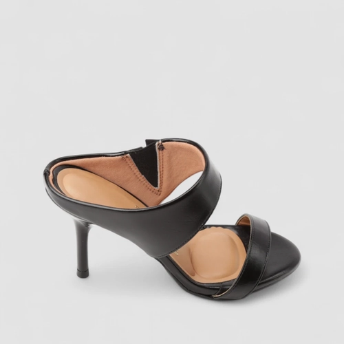 Tamanco Feminino Vizzano Salto Alto Fino Preto