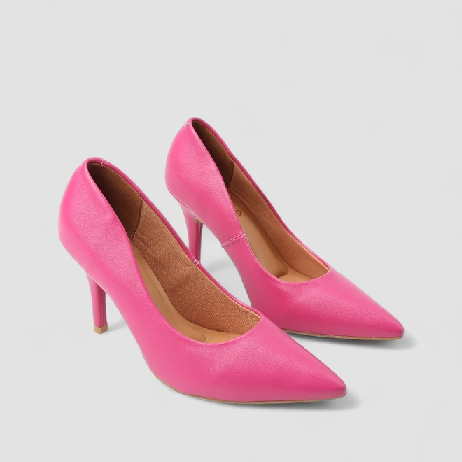 Scarpin Feminino Gabriela Salto Fino Rosa