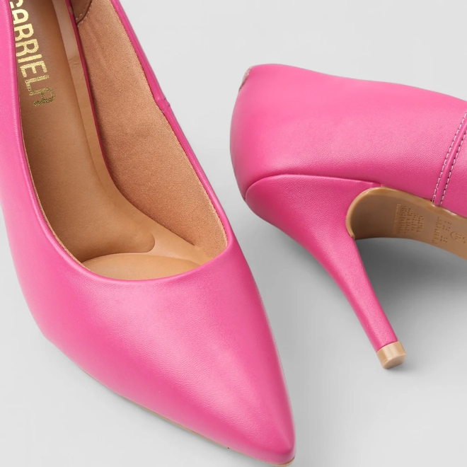 Scarpin Feminino Gabriela Salto Fino Rosa