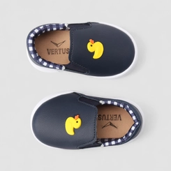 Slip On Infantil Vertus Calce Fácil Pato Amarelo Azul