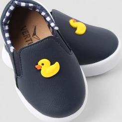 Slip On Infantil Vertus Calce Fácil Pato Amarelo Azul