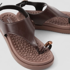 Sandália Feminina Modare Ultraconforto Detalhe Bold Marrom