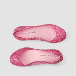 Sapatilha Infantil Charmosinhas Chic Glitter Vazado Rosa